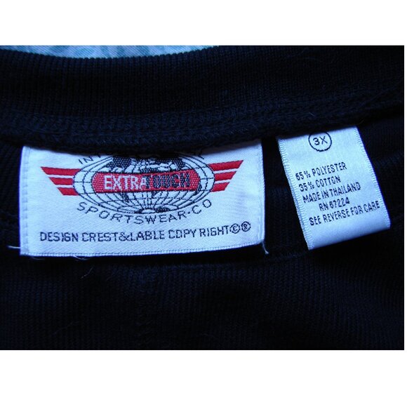 Oversized Knit Tunic TOP, Plus Size 3X, International Sportswear, Black Vtg - Picture 6 of 6